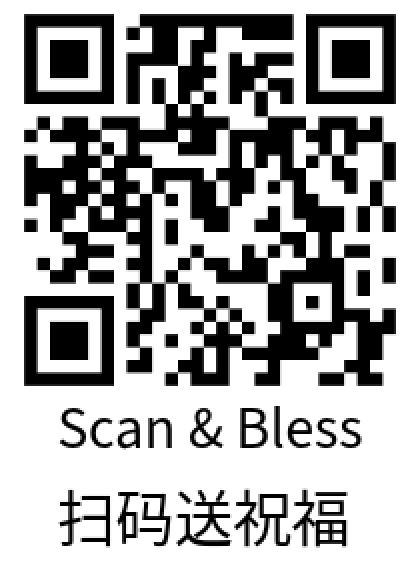 Scan to send blessing